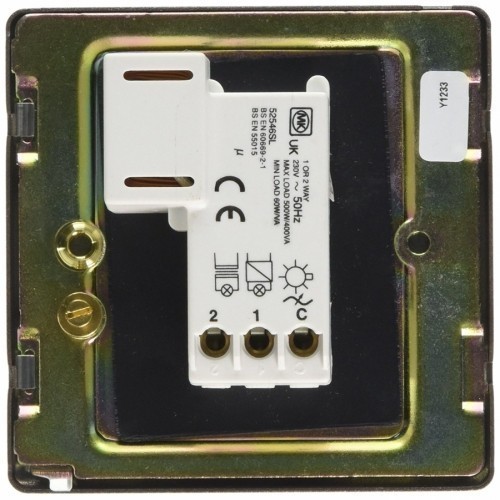 Электронный диммер-переключатель MK Electric 60-500W/60-400VA, K24301TIR, текстурированное железо Электронный диммер-переключатель MK Electric 60-500W/60-400VA, K24301TIR, текстурированное железо